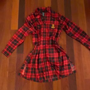 New with Tags Red Buffalo Check Night Shirt Lingerie Pajamas Size S